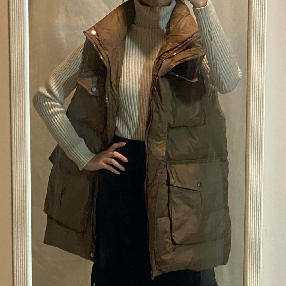 Brown Puffer Vest